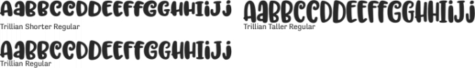 Trillian Font Preview
