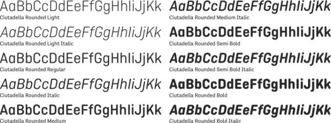Ciutadella Rounded Font Preview