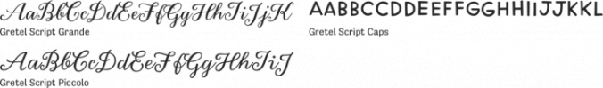 Gretel Script Font Preview
