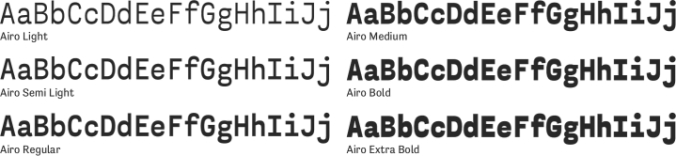Airo Font Preview