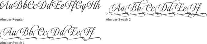 Almibar Font Preview