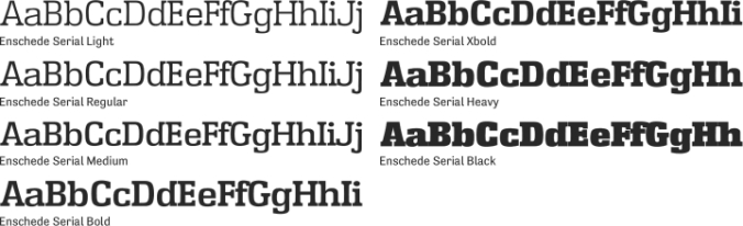 Enschede Serial Font Preview