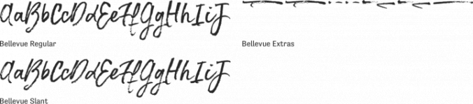 Bellevue Font Preview