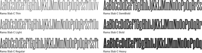 Rama Slab C Font Preview