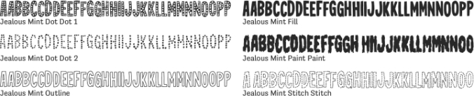 Jealous Mint Font Preview