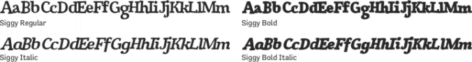 Siggy Font Preview