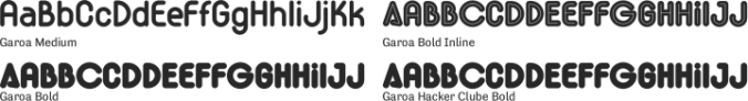 Garoa Font Preview