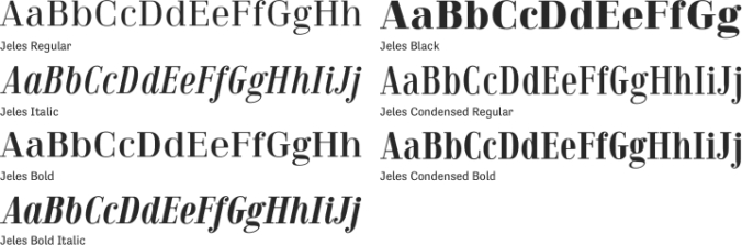 Jeles Font Preview