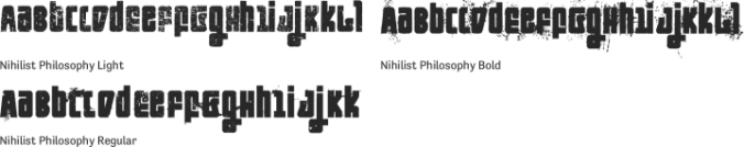 Nihilist Philosophy Font Preview