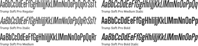 Trump Soft Pro Font Preview