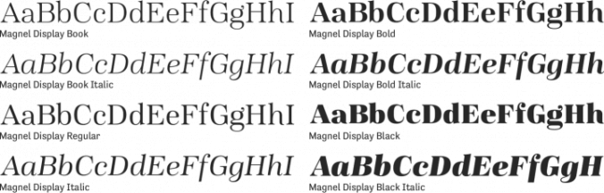 Magnel Display font download