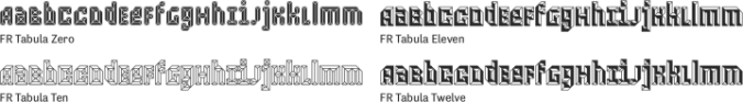 FR Tabula Font Preview
