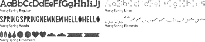 MartySpring Font Preview