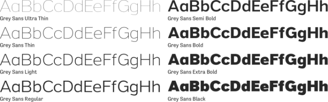 Grey Sans Font Preview