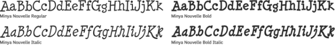 Minya Nouvelle Font Preview