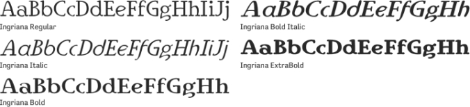 Ingriana Font Preview