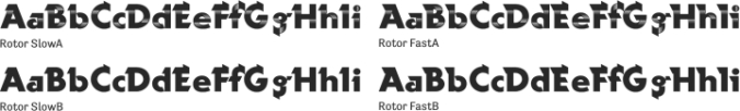 Rotor Font Preview