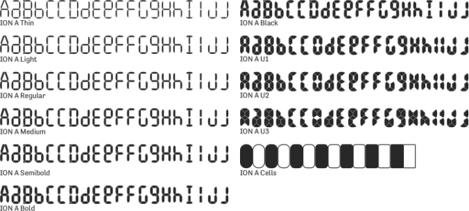 ION A Font Preview