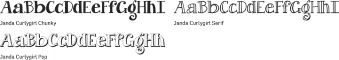 Janda Curlygirl Font Preview