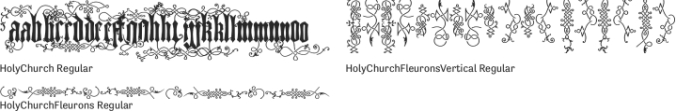 HolyChurch Font Preview