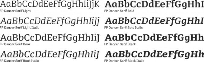 FP Dancer Serif Font Preview