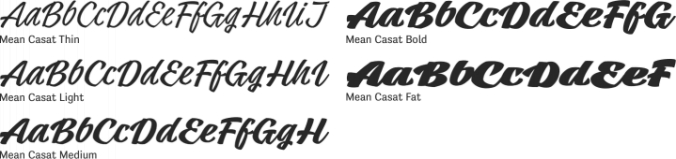 Mean Casat Font Preview