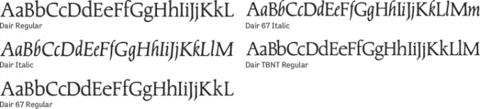 Dair Font Preview