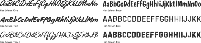 Handelson Font Preview