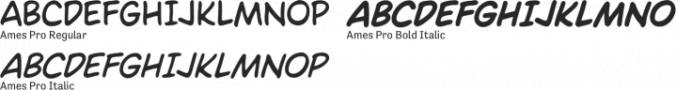 Ames Pro Font Preview