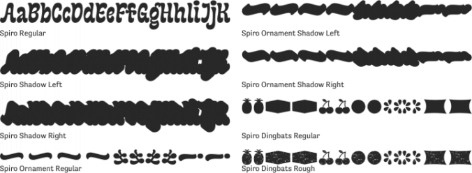 Spiro Font Preview