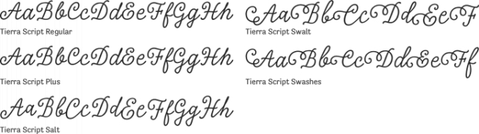 Tierra Script Font Preview