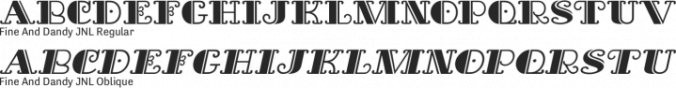 Fine and Dandy JNL Font Preview