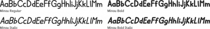 Minou Font Preview