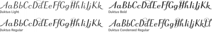 Duktus Font Preview