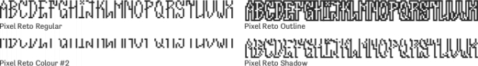 Pixel Reto Font Preview