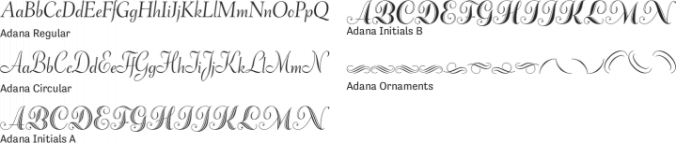Adana Font Preview
