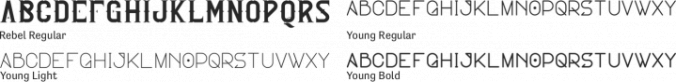Young Rebel Font Preview