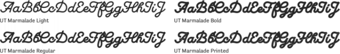 UT Marmalade Font Preview