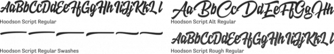 Hoodson Script Font Preview
