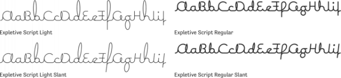 Expletive Script Font Preview