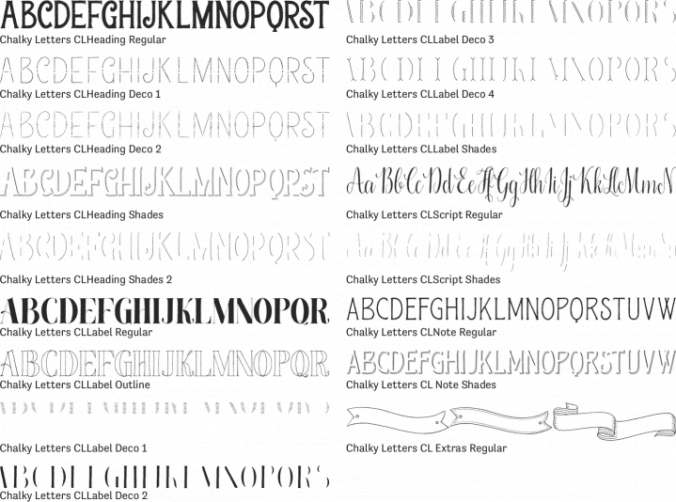 Chalky Letters Font Preview