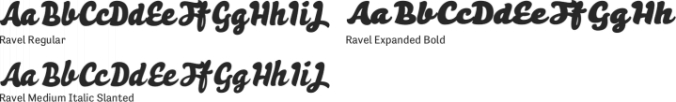 Ravel Font Preview