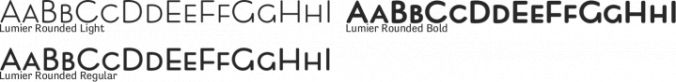 Lumier Rounded Font Preview