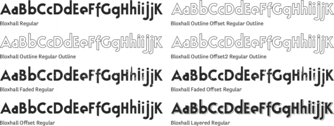 Bloxhall Font Preview