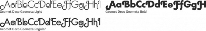 Geomet Deco Font Preview