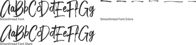 Smoothread Font Font Preview