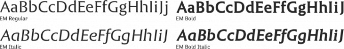 EM Font Preview