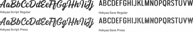 Hokyaa Font Preview