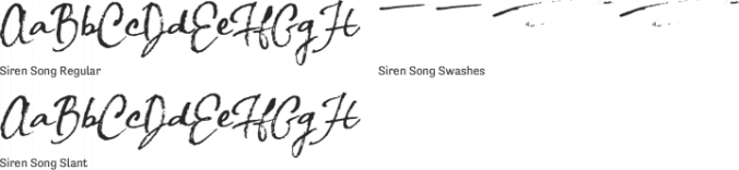 Siren Song Font Preview