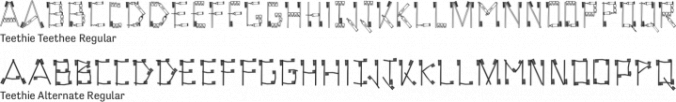 Teethie Font Preview